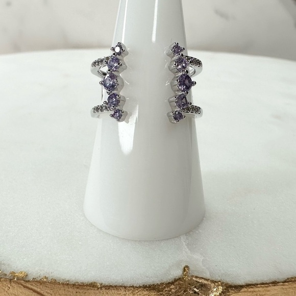 Bomb Party Original Ring When I See You Violet NWT RBP5392 Size 9 - Picture 1 of 4